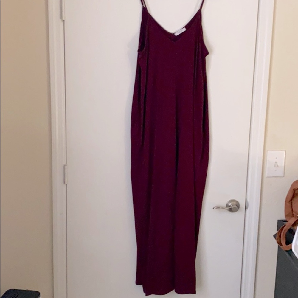 V-Neck Spaghetti strap Maxi Dress